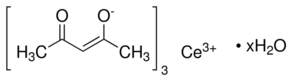 Cerium(III) acetylacetonate hydrate - CAS:206996-61-4 - Ce(acac)3, Cerium(III) 2, 4-pentanedionate hydrate